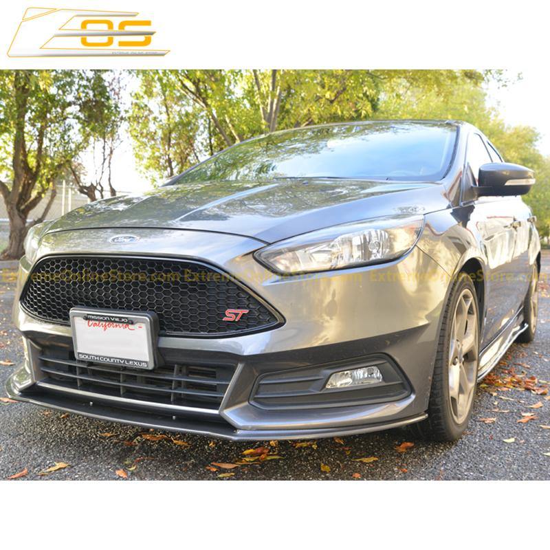 15-Up Ford Focus ST Carbon Fiber Front Splitter Lip - ExtremeOnlineStore