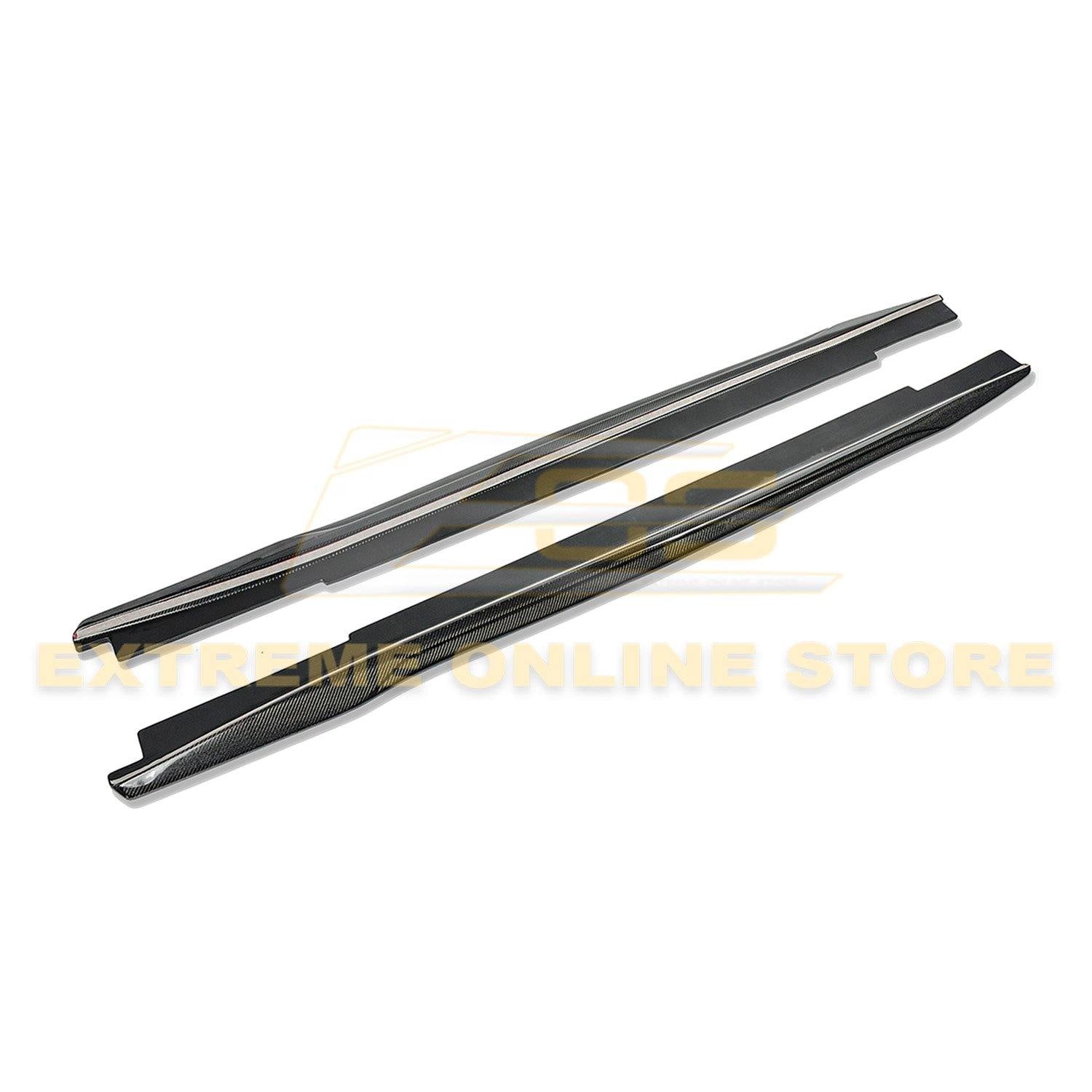 2016-Present Cadillac CTS-V Carbon Fiber Front Splitter & Side Skirts Rockerst - Extreme Online Store