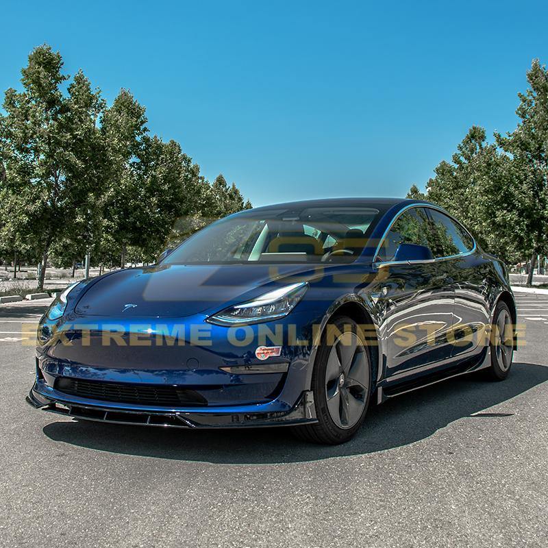 2017-Up Tesla Model 3 Performance Front Splitter - Extreme Online Store