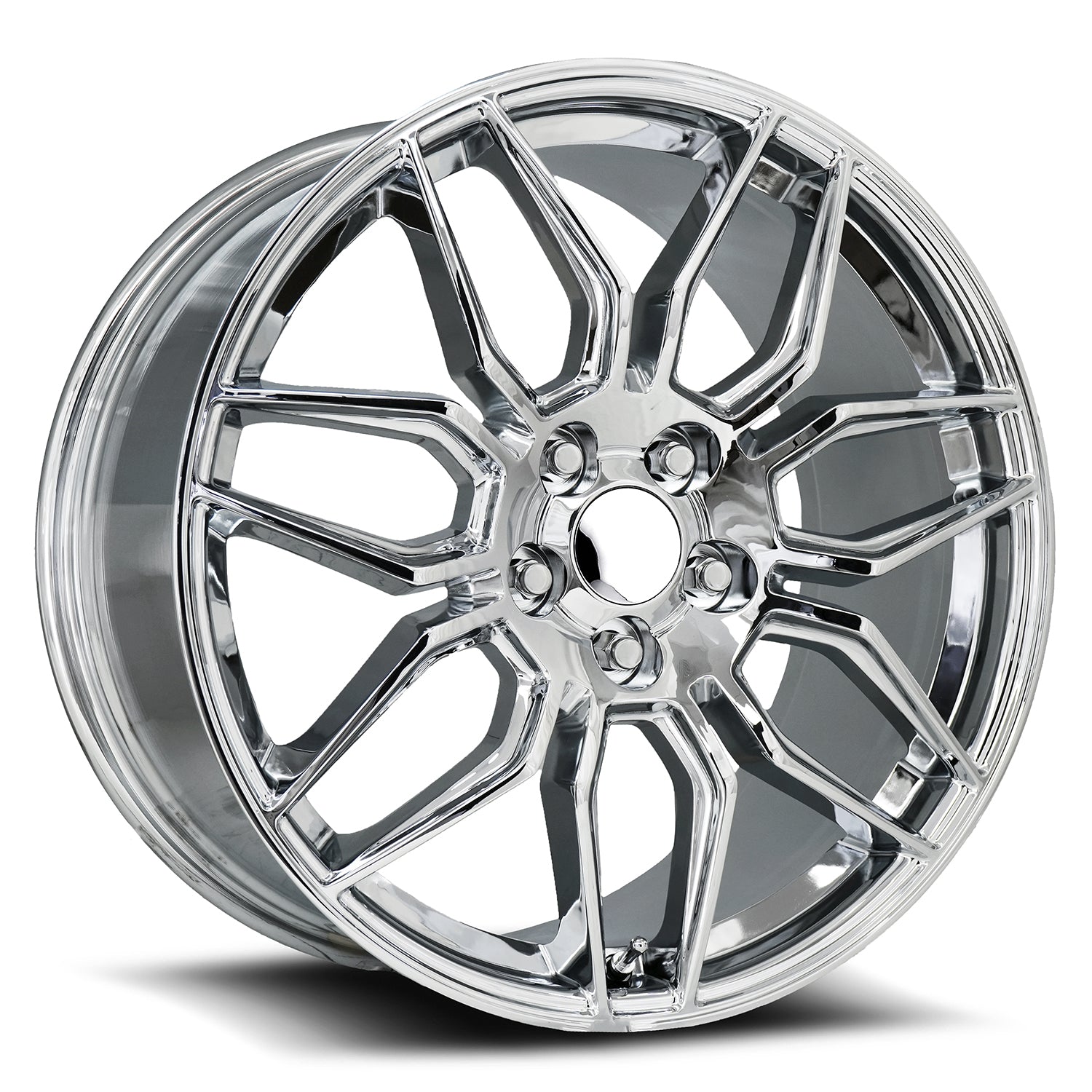 20X10 5X4.75 +79 HB 70.3 C8 Z06 CHROME WITH CAP-SR1 Performance