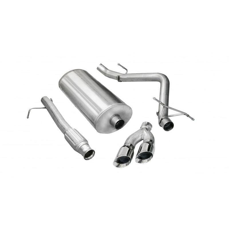 Corsa 2009-2013 Chevrolet Silverado Reg. Cab/Long Bed 1500 4.8L V8 Polished Sport Cat-Back Exhaust