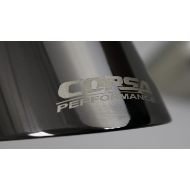 Corsa 2011-2024 Single Universal 2.5in Inlet / 4.5in Outlet Black PVD Pro-Series Tip Kit