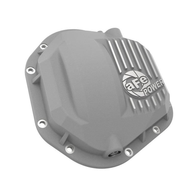 afe Front Differential Cover (Raw; Street Series); Ford Diesel Trucks 94.5-14 V8-7.3/6.0/6.4/6.7L