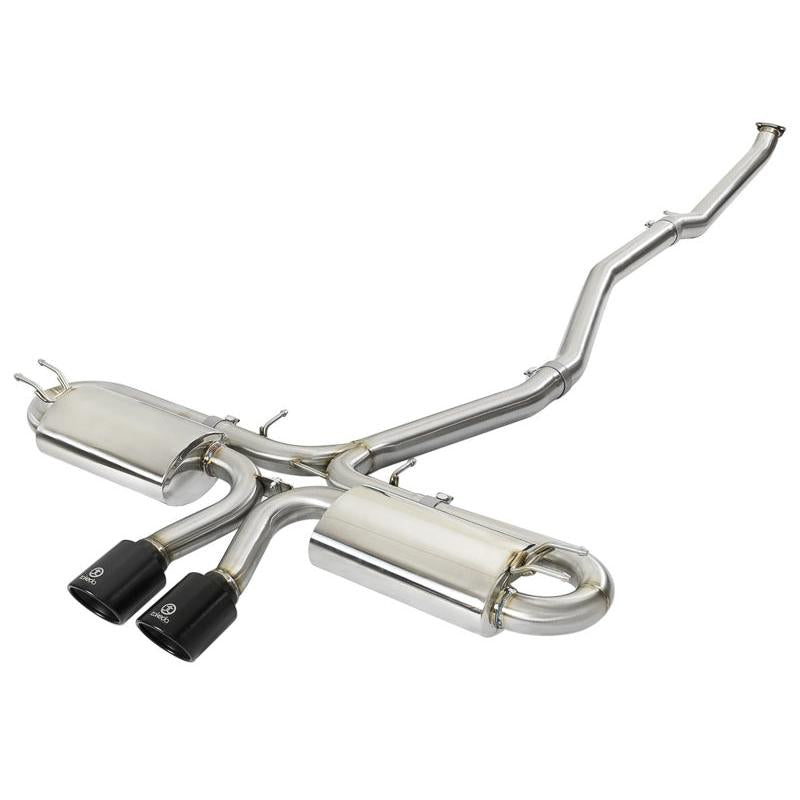 aFe Takeda 3in 304 SS Cat-Back Exhaust w/ Dual Center Black Tips 17+ Honda Civic Si (2dr) I4 1.5L-SR1 Performance