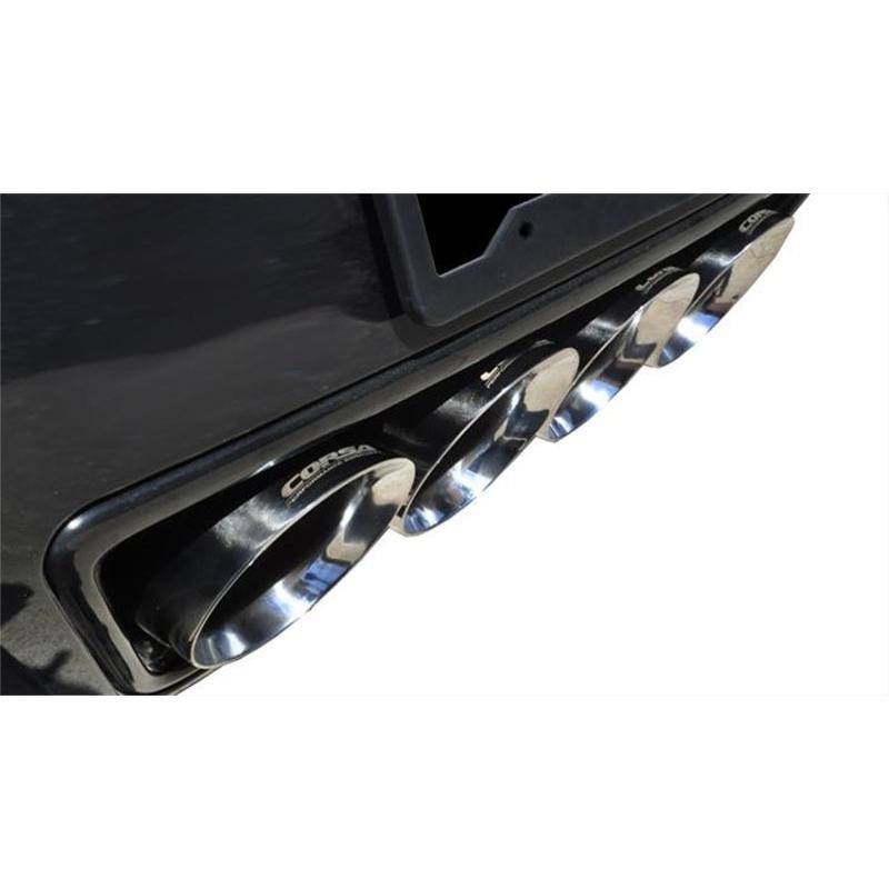 Corsa 17-19 Chevy Corvette Z06 (Grand Sport Only) 3in Axle Back Xtreme Exhaust Pol Quad 4.5in Tip