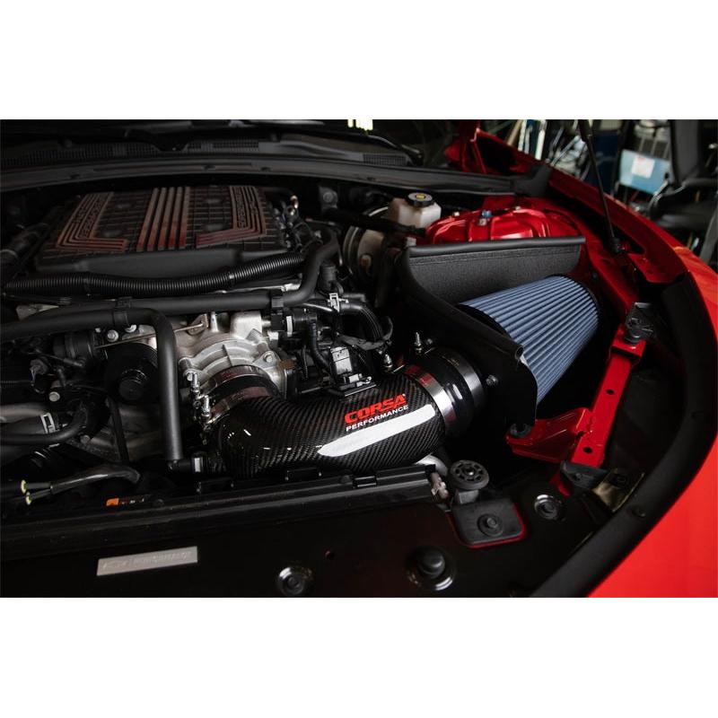 Corsa 2017-2023 Chevrolet Camaro ZL1 Carbon Fiber Air Intake w/ MaxFlow 5 Oil Filtration-SR1 Performance