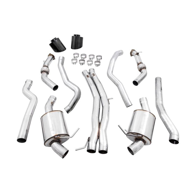 AWE Tuning Audi B9 RS 5 Sportback Touring Edition Exhaust-Non Resonated- Diamond Black RS Style Tips