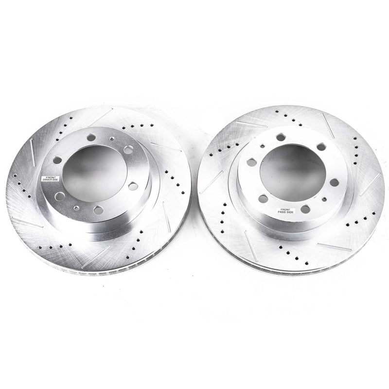 Power Stop 03-09 Toyota 4Runner Front Evolution Drilled & Slotted Rotors - Pair-SR1 Performance