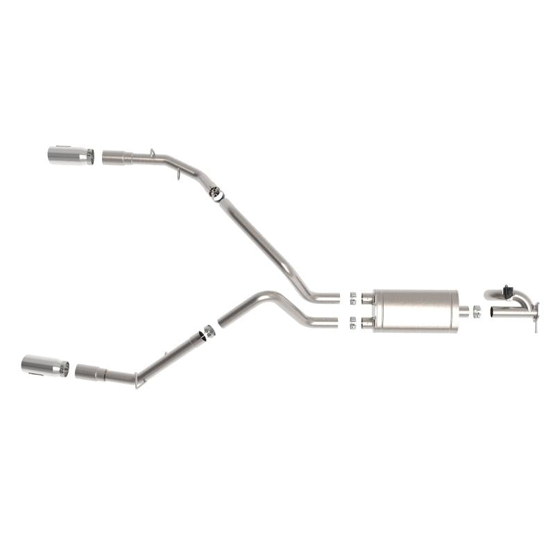 aFe Gemini XV 3in 304 SS Cat-Back Exhaust 19-21 Ram 1500 V8 5.7L Hemi w/ Polish Tips