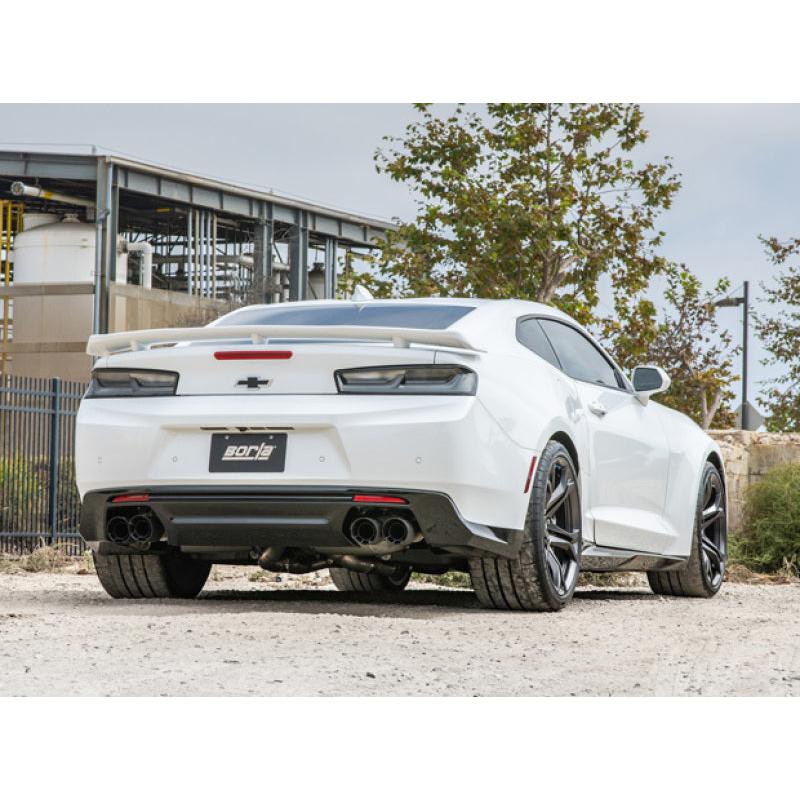 Borla 17-18 Chevrolet Camaro ZL1 6.2L V8 Atak Catback Exhaust w/ Dual Mode Valves CF Black Anod