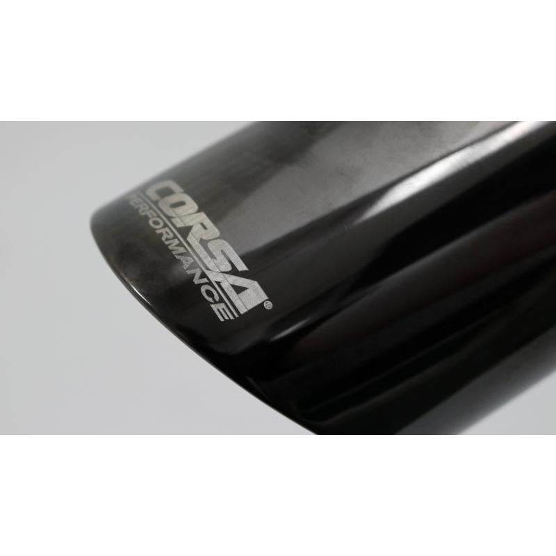 Corsa Single Universal 2.5in Inlet / 3in Outlet Black PVD Pro-Series Tip Kit-SR1 Performance
