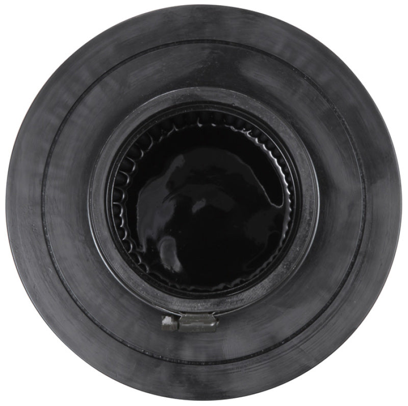 K&N Universal Rubber Filter-Round Tapered 4in Flange ID x 8in Base OD x 6.625in Top OD x 8in H-SR1 Performance