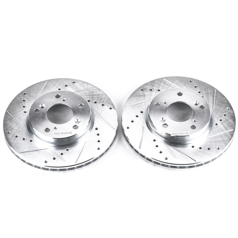 Power Stop 14-15 Acura ILX Front Evolution Drilled & Slotted Rotors - Pair-SR1 Performance