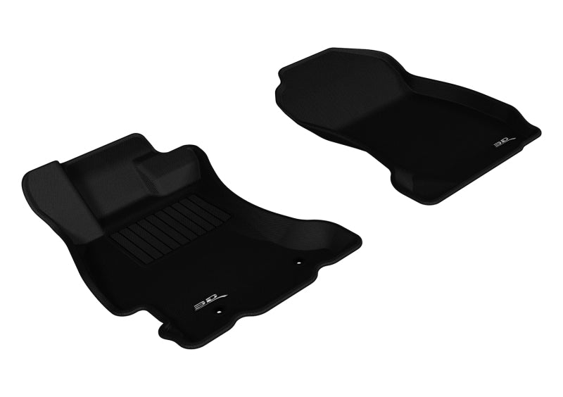 3D MAXpider 2014-2018 Subaru Forester Kagu 1st Row Floormat - Black-SR1 Performance