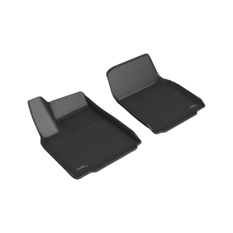 3D MAXpider 2022 Tesla Model X Kagu 1st Row Floormat - Black-SR1 Performance