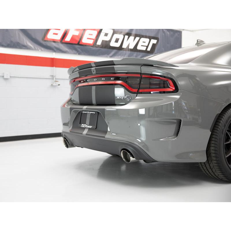 aFe MACH Force-XP 4-1/2in Polished OE Replacement Exhaust Tips - 15-19 Dodge Charger/Hellcat-SR1 Performance