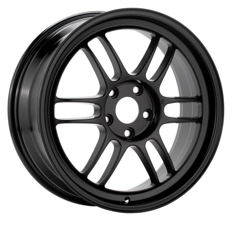 Enkei RPF1 16x7 4x100 43mm Offset 73mm Bore Black Wheel Miata 4-Lug / 02-06 Mini / Honda & Acura 4-SR1 Performance
