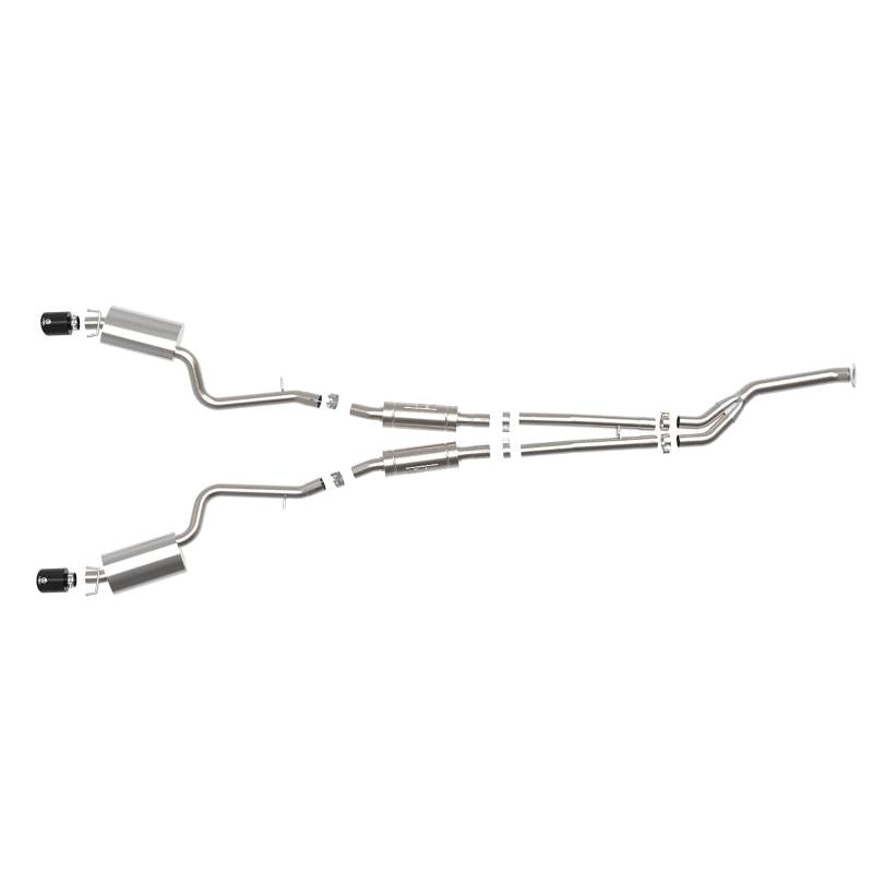 aFe POWER Takeda 16-17 Lexus IS200t L4-2.0L (t) 2.5in-3in 304 SS CB Exhaust w/ Black Tips-SR1 Performance