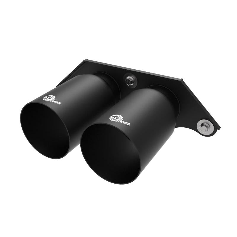 aFe Power Mach Force Xp 4in 304 SS Bolt-On Exhaust Tips Satin Black 14-19 Porsche 911 GT3 3.8L/4.0L-SR1 Performance