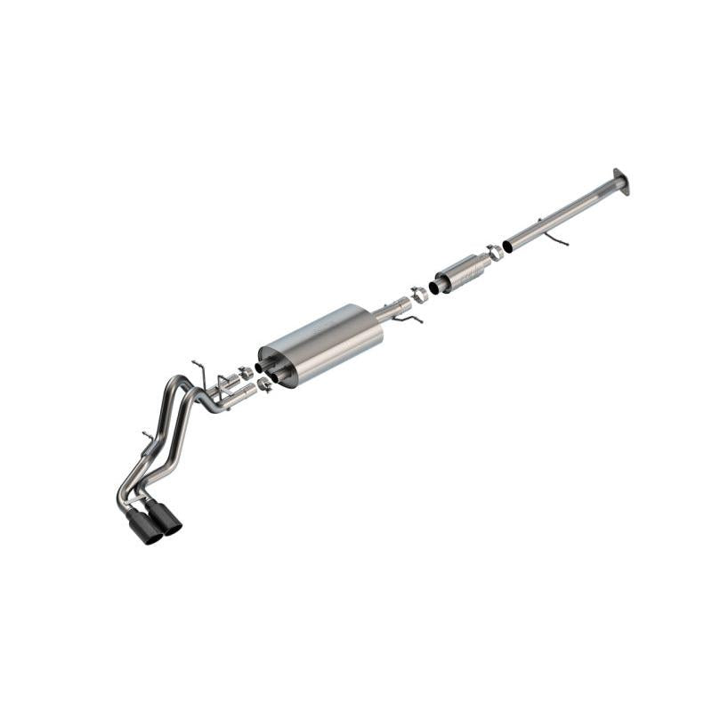 Borla 23-24 Chevrolet Colorado / 23-24 GMC Canyon S-Type Catback Exhaust w/Black Chrome Tips