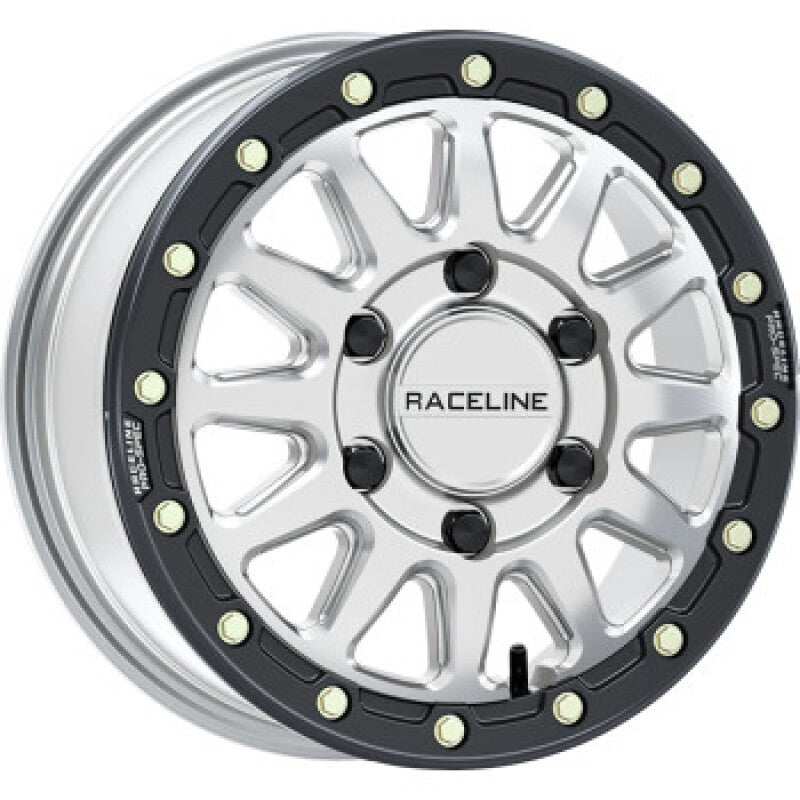 Raceline A14BG Alpha 15x6.5 Inch Beadlock Wheel with Silver & Black Ring * 6x139.7 Bolt Pattern, 74mm Offset, 78.1mm Bore