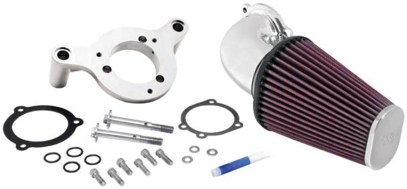 K&N 01-11 Harley Davidson FX / FL Aircharger Performance Intake Kit-SR1 Performance