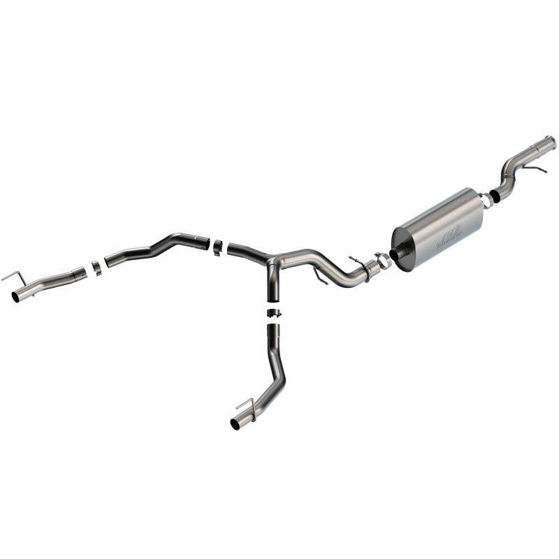 Borla 21-22 Cadillac Escalade 6.2L V8 2/4WD 4DR Touring Cat-Back Exhaust w/ Factory Bezel Tips