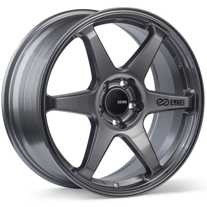 Enkei T6R 17x9 40mm Offset 5x114.3 Bolt Pattern 72.6 Bore Gloss Gunmetal Wheel-SR1 Performance
