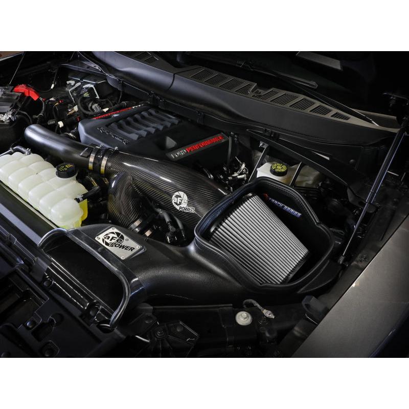aFe 21-24 Ford F150 Raptor Track Series Carbon Fiber Cold Air Intake System w/ Pro DRY S Filter