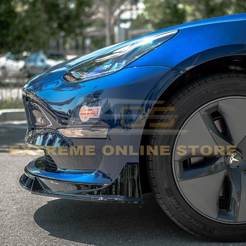 2017-Up Tesla Model 3 Performance Front Splitter - Extreme Online Store