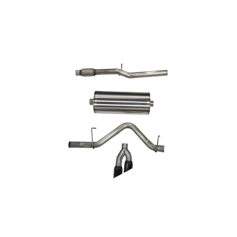 Corsa 19-24 Chevy Silverado 1500 5.3L Crew Cab Short Bed Sport Cat-Back Dual Rear Exit w/ Black Tips-SR1 Performance
