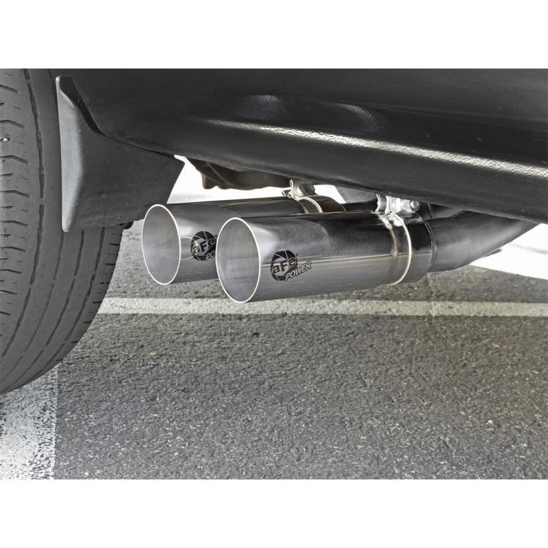 aFe Rebel Series CB Middle-Side Exit SS Exhaust w/ Polished Tips 09-16 GM Silverado/Sierra V6/V8-SR1 Performance