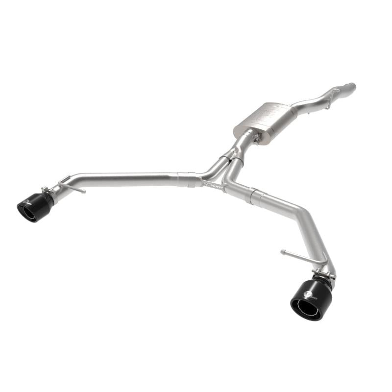 afe MACH Force-Xp 13-16 Audi Allroad L4 SS Axle-Back Exhaust w/ Black Tips