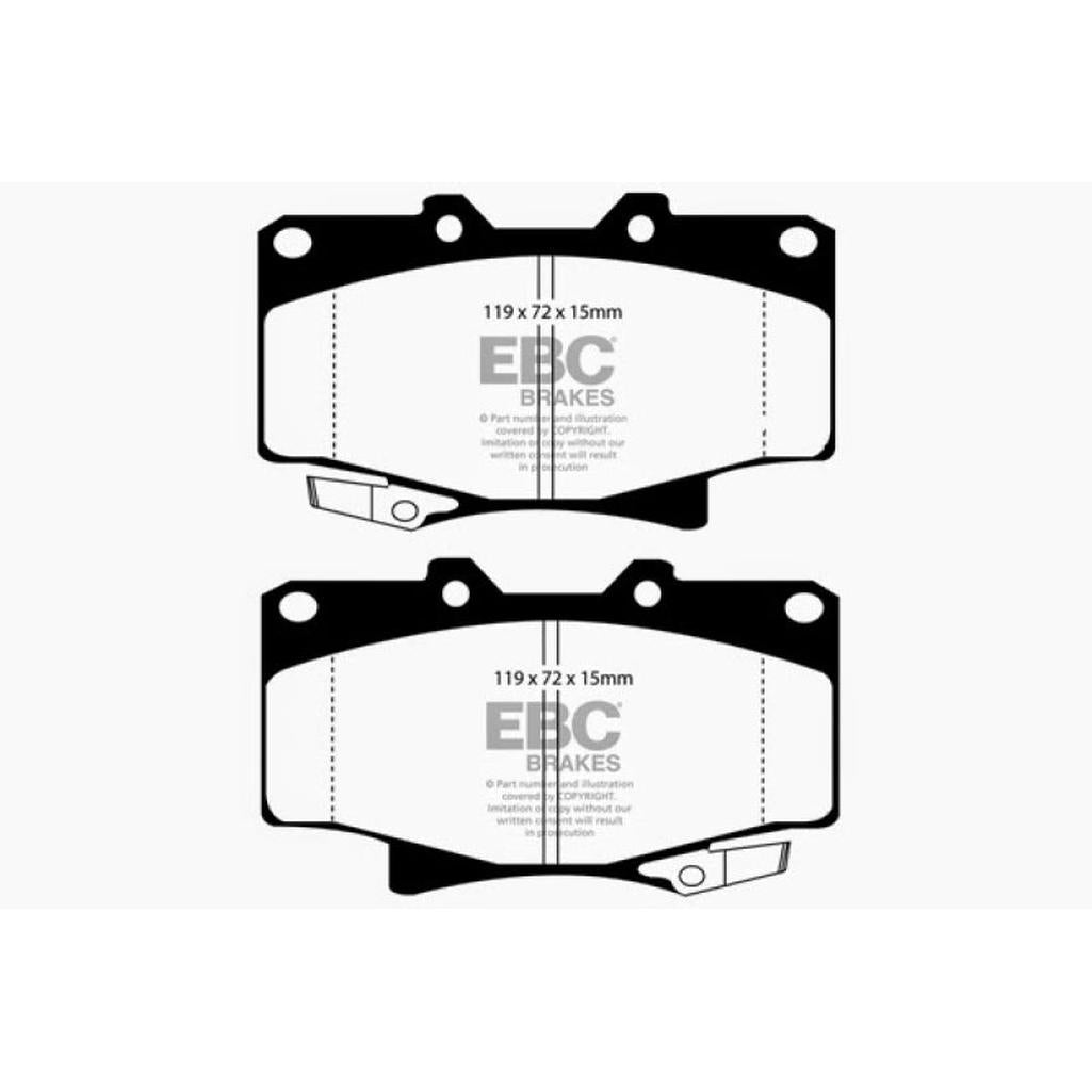 EBC Yellowstuff Front Brake Pads for Toyota 4Runner & Land Cruiser – Part DP4992R