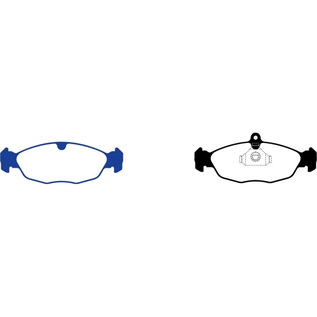 EBC Redstuff Ceramic Low Dust Brake Pads for Jaguar XJ8 and XJR – Part No. DP31198C
