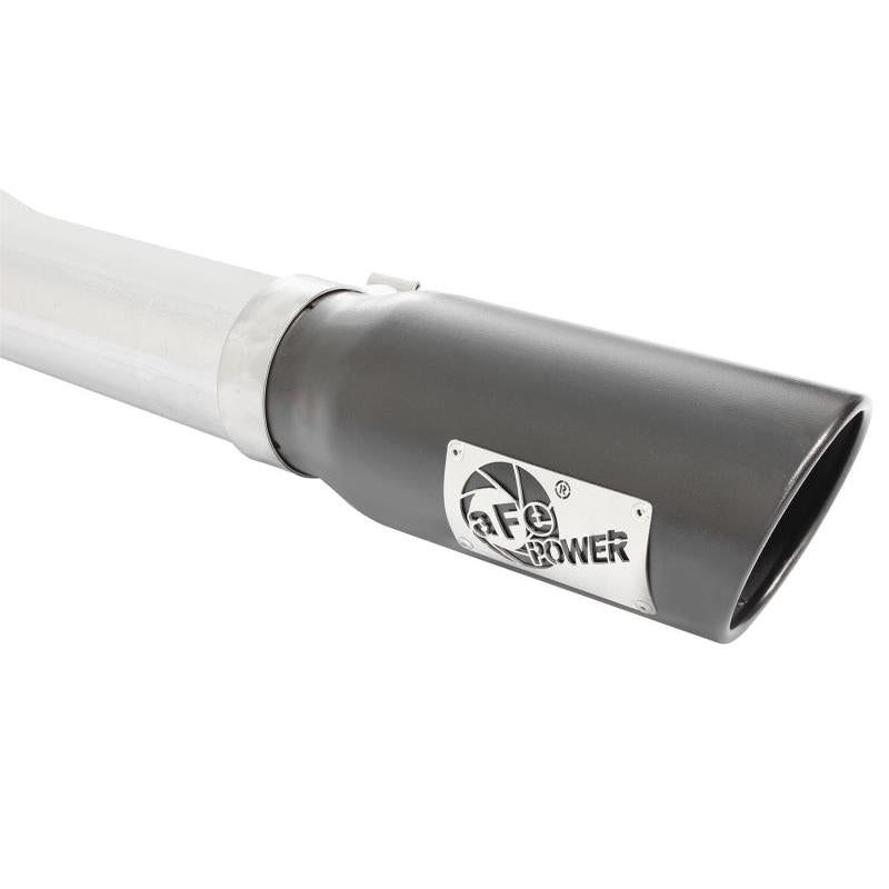 aFe MACHForce XP Exhaust 3in-3.5in SS Single Side Exit CB w/ Black Tips 15 Ford F150 V8 5.0L CC/SB-SR1 Performance
