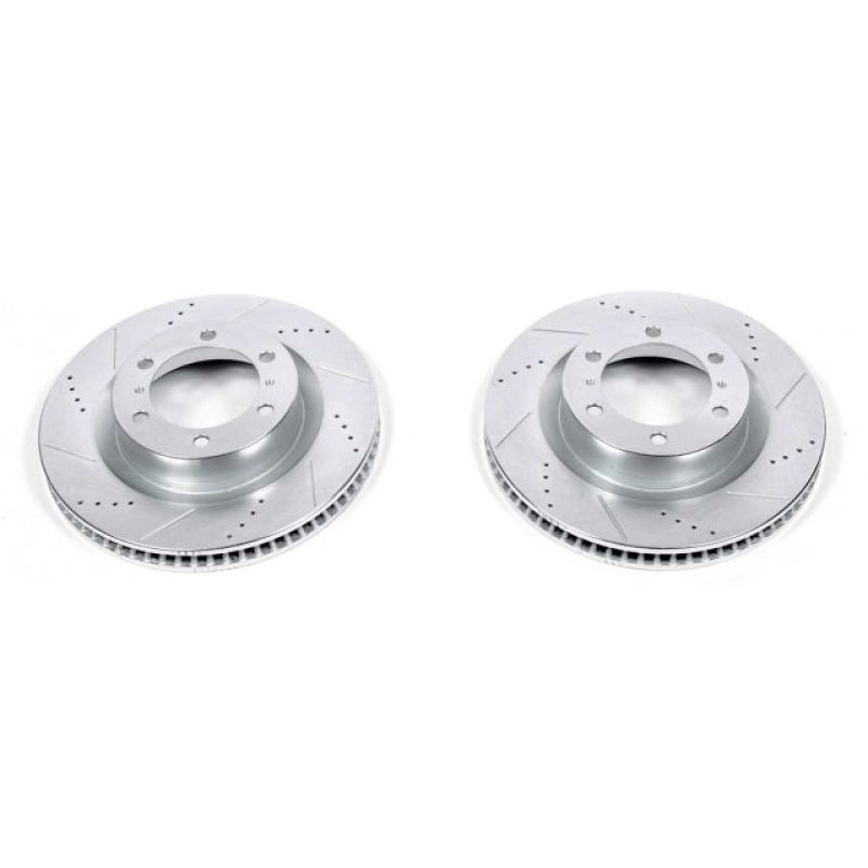 Power Stop 10-24 Toyota 4Runner Front Evolution Drilled & Slotted Rotors - Pair-SR1 Performance