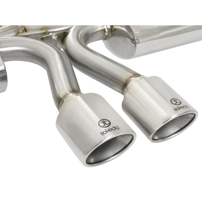 aFe Takeda 3in 304 SS Cat-Back Exhaust System w/ Polished Tips 2017 Honda Civic Si I4 1.5L (t)-SR1 Performance