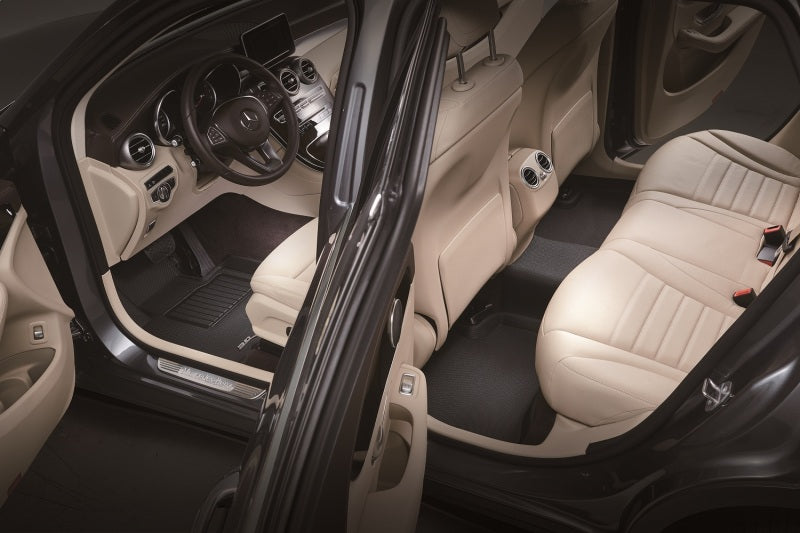 3D MAXpider 2022 Ford Maverick Hybrid Kagu 1st & 2nd Row Floormat - Black-SR1 Performance