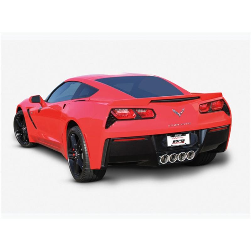 Borla 2014 Chevy Corvette C7 w/ AFM w/o NPP Atak Rear Section Exhuast Quad Rd Rl IC Tips