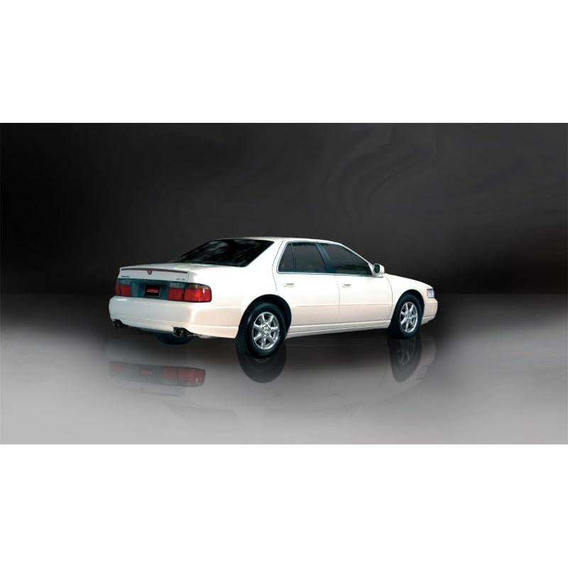 Corsa 98-03 Cadillac Seville 4.6L 2.5in Cat-Back Dual Rear w Twin 35in Black Pro-Series Tips-SR1 Performance