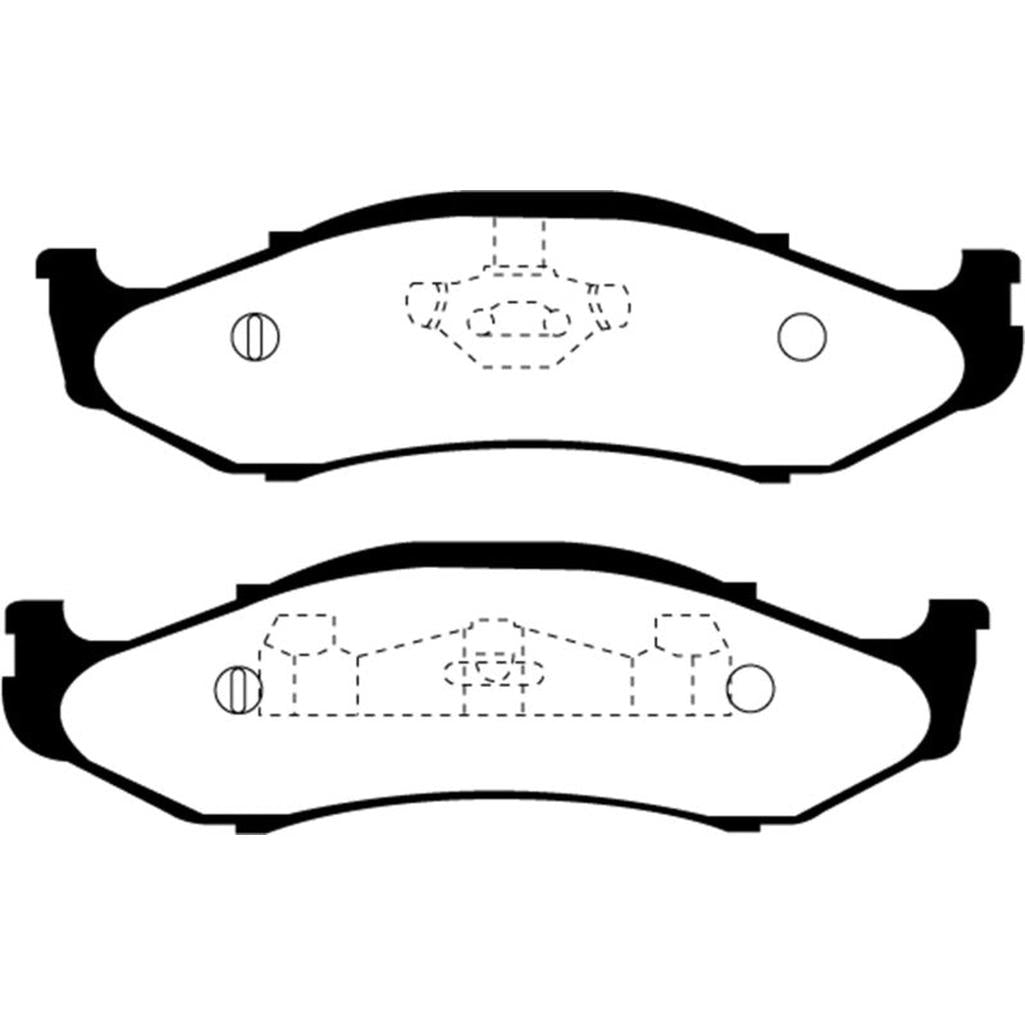 EBC Yellowstuff Brake Pads for Jeep Cherokee 1997-2001 – High-Performance Street and Track Use
