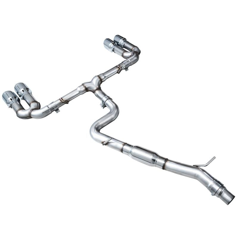 AWE 22-24 Audi 8Y S3 Track Edition Exhaust  - Chrome Silver Tips