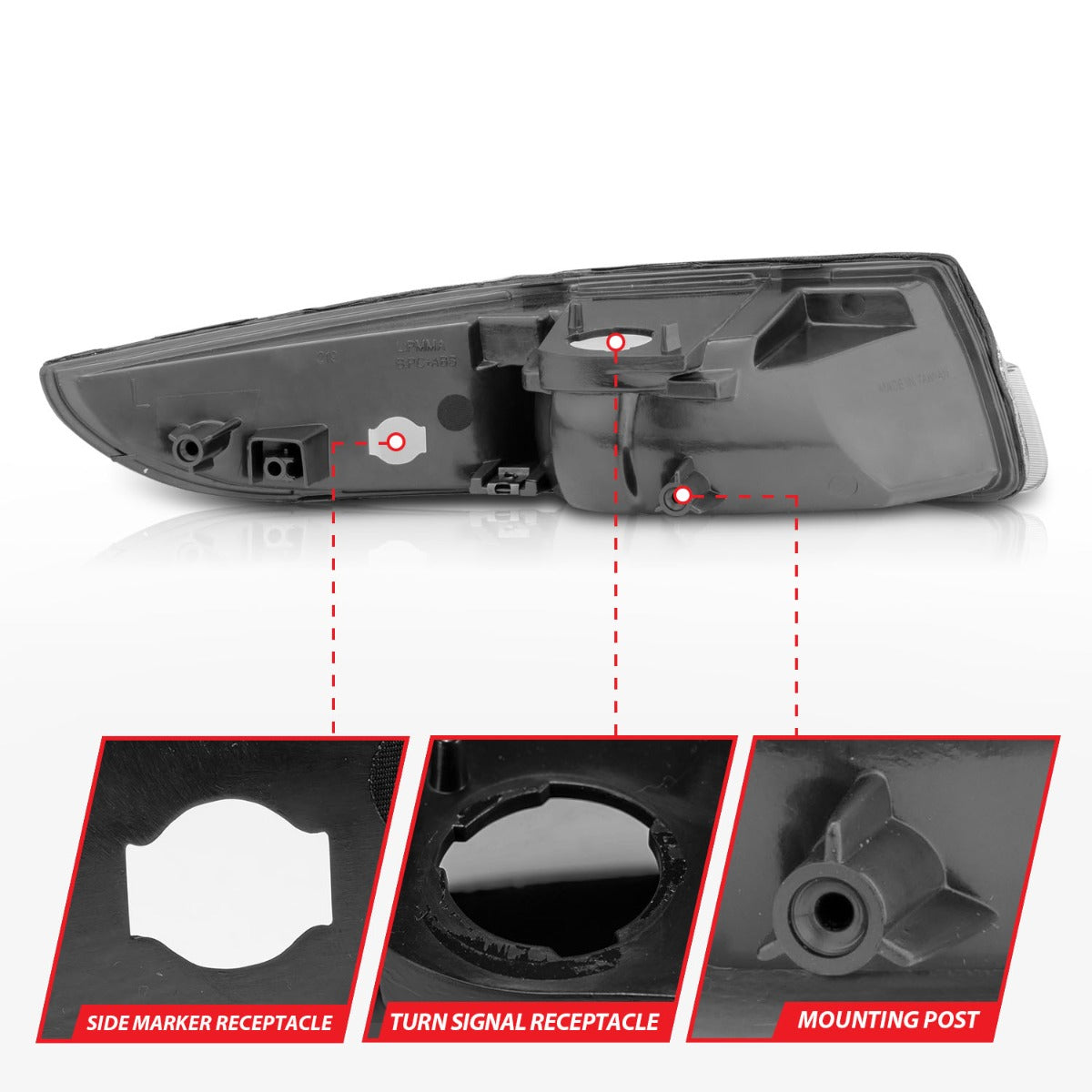 CHEVY CAMARO 93-02 EURO PARKING/SIGNAL LIGHTS BLACK AMBER