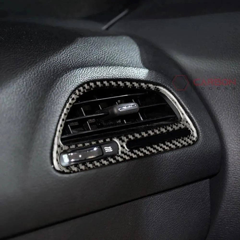 Carbon Fiber Passenger Air Vent Overlay for Dodge Challenger 2015-2023 - carbonaddons Carbon Fiber Parts, Accessories, Upgrades, Mods
