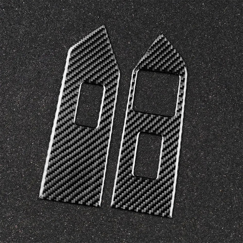 Carbon Fiber Window Switch Control Trim Interior Overlay Kit For Ford Mustang 2010-2014 - carbonaddons Carbon Fiber Parts, Accessories, Upgrades, Mods
