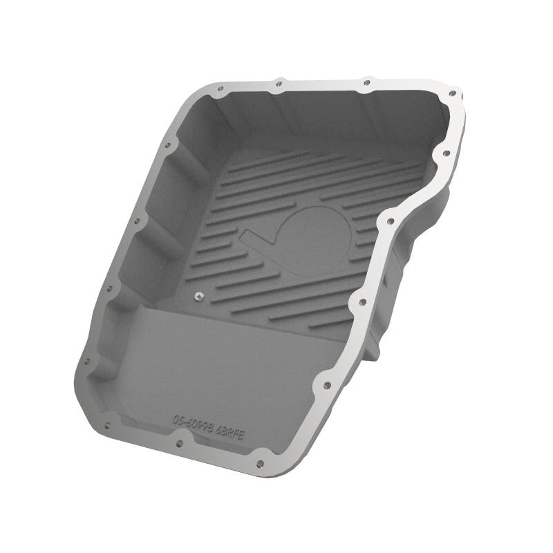 aFe Transmission Pan Raw w/ Machined Fins 13-19 Dodge Diesel Trucks L6-6.7L (td)