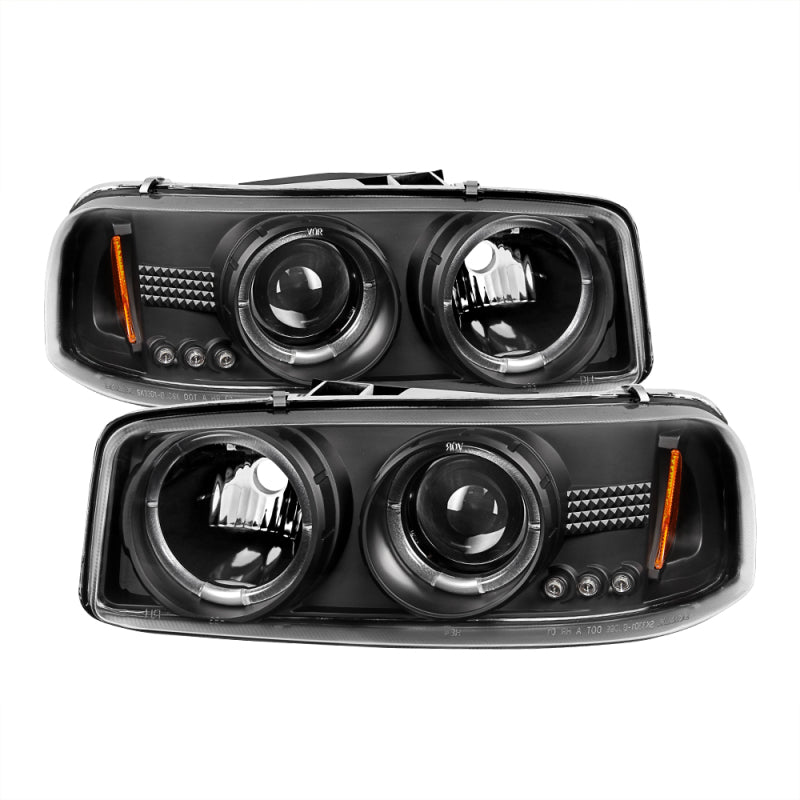 Spyder GMC Sierra 1500/2500/3500 99-06 Projector Headlights LED Halo LED Black PRO-YD-CDE00-HL-BK-SR1 Performance