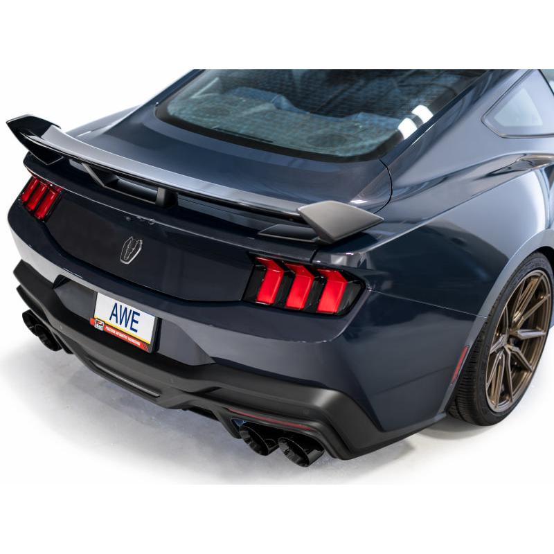 AWE 2024 Ford Mustang Dark Horse S650 RWD SwitchPath Catback Exhaust w/ Quad Diamond Black Tips