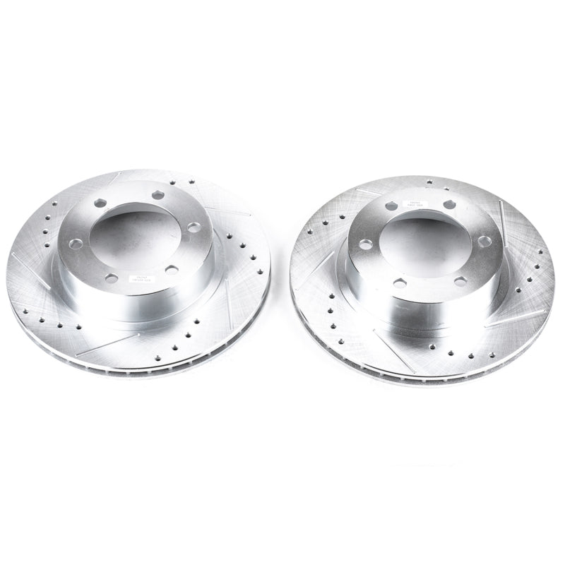 Power Stop 96-02 Toyota 4Runner Front Evolution Drilled & Slotted Rotors - Pair-SR1 Performance
